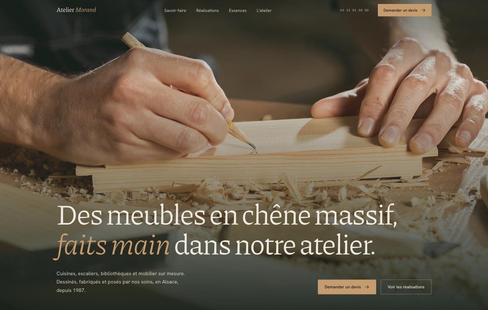 Aperçu du projet Atelier Morand